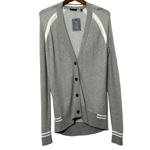 ATM NWT School Boy Cardigan Women’s Size Small Raglan Sleeve Button Down Sweater - Picture 1 of 8